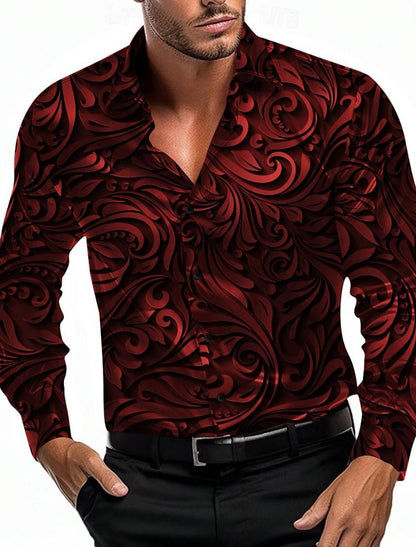 Cool Fashion Vintage Printed Shirt Hawaiian Shirt Men's Summer Shirt